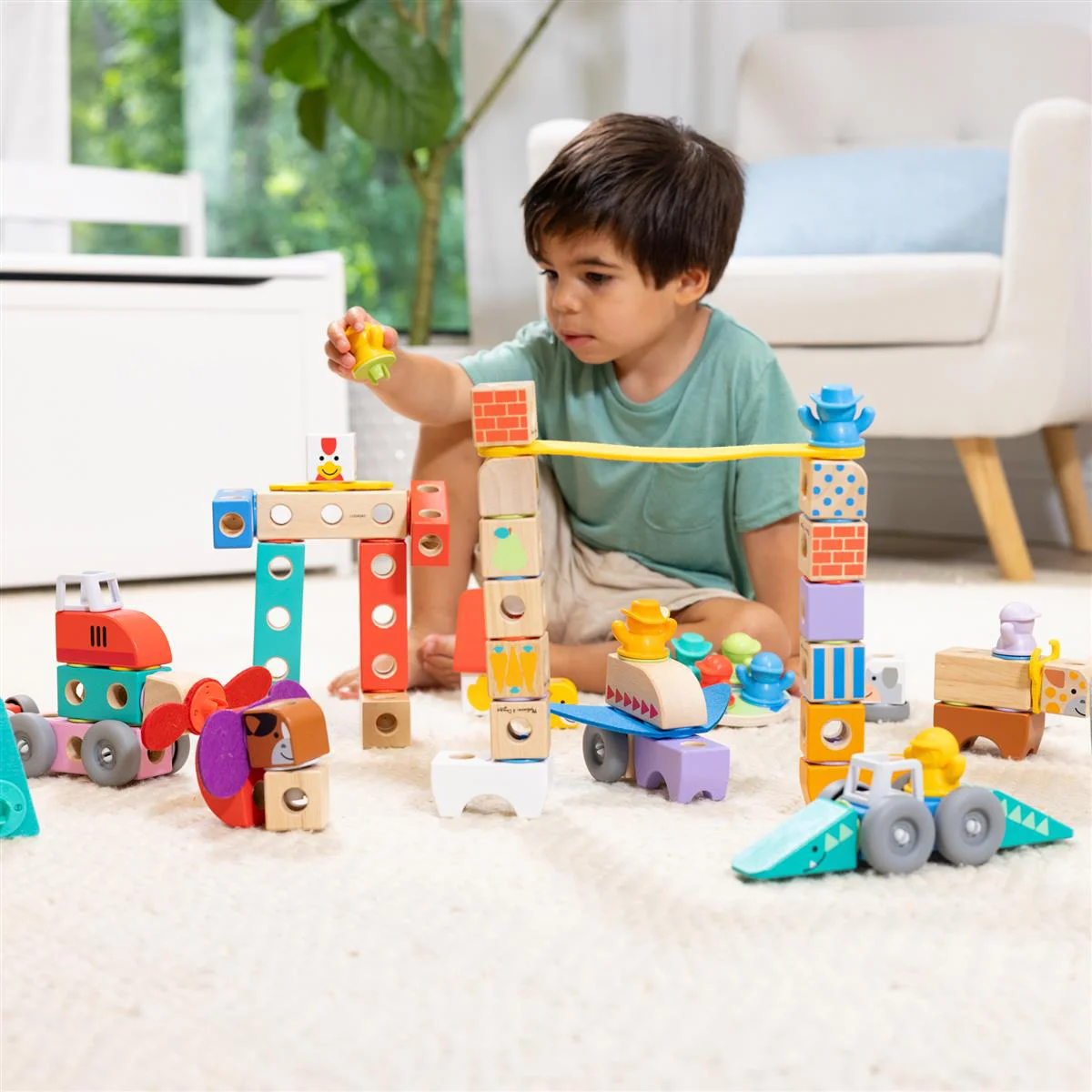Blockables Byggset Fordon – Melissa & Doug - 4
