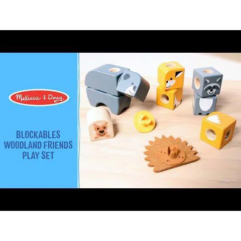 Blockables Woodland Creatures – Melissa & Doug - 5