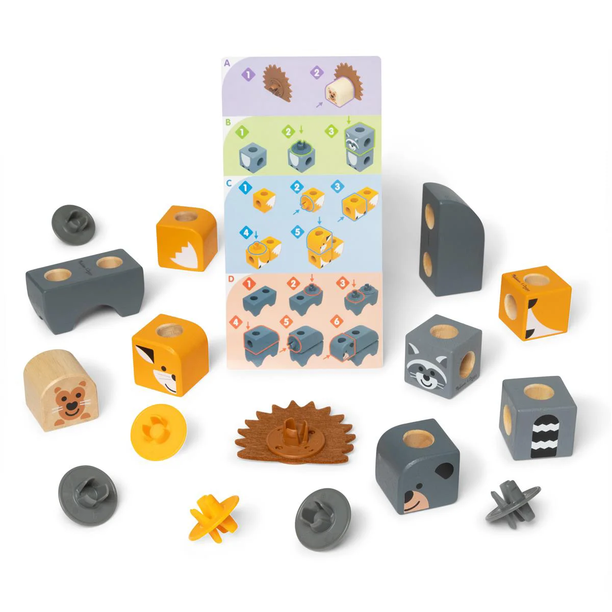 Blockables Woodland Creatures – Melissa & Doug - 3