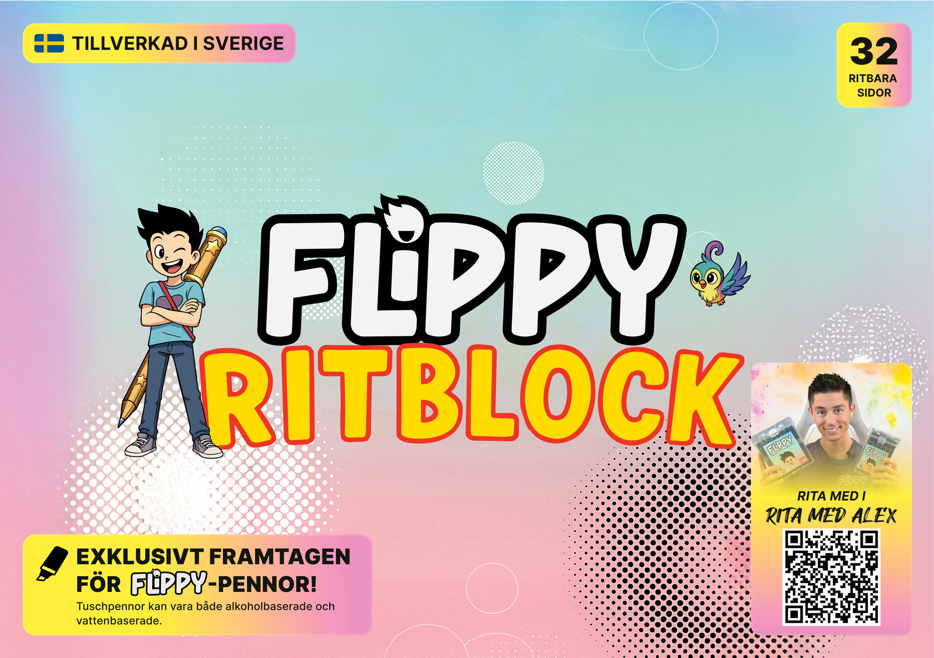 Ritblock Flippy Rita med Alex