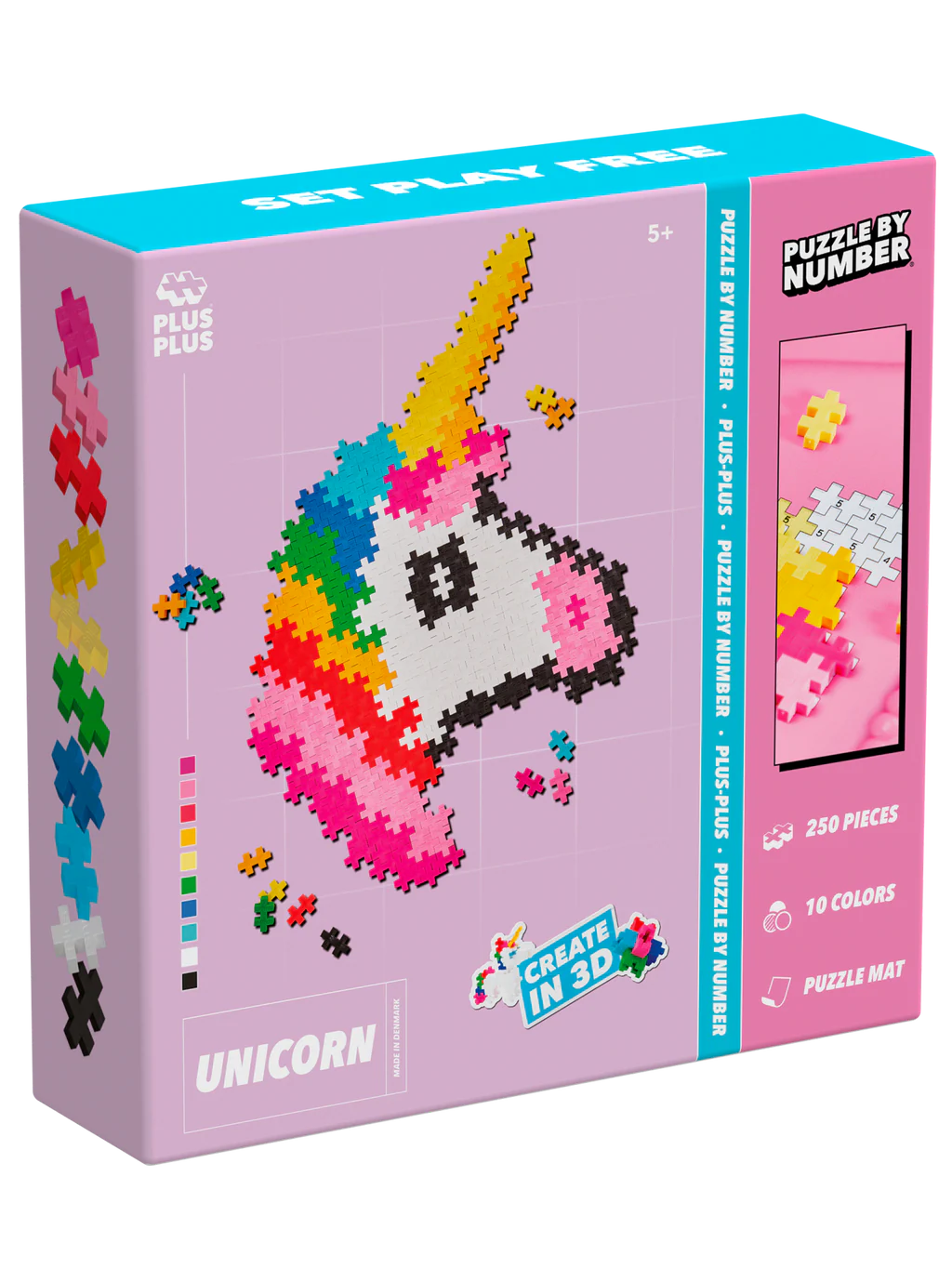 Plus-Plus Puzzle By Number Unicorn 250pcs
