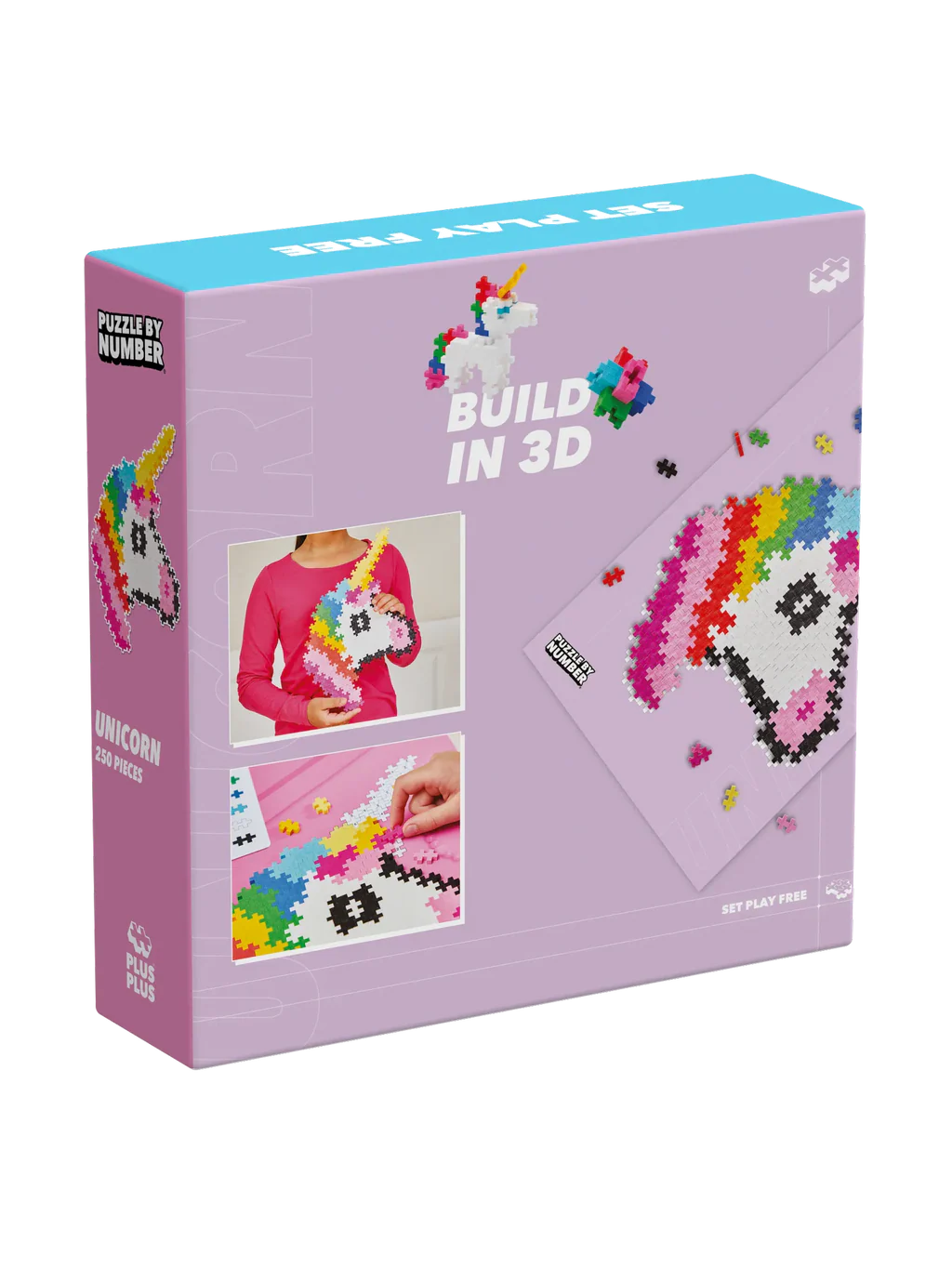 Plus-Plus Puzzle By Number Unicorn 250pcs - 6