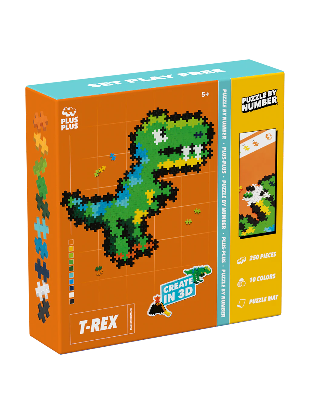 Plus-plus Puzzle By Number T-Rex 250pcs