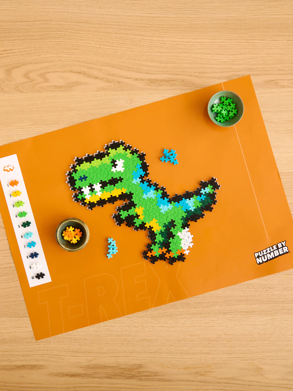 Plus-plus Puzzle By Number T-Rex 250pcs - 4