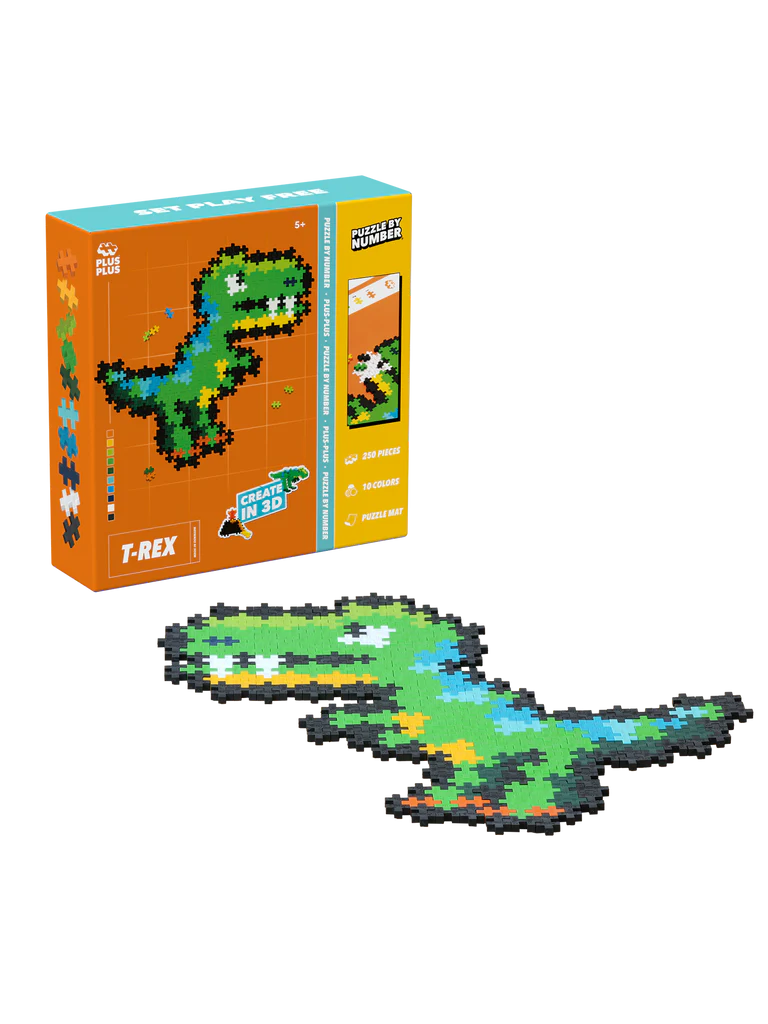 Plus-plus Puzzle By Number T-Rex 250pcs - 7