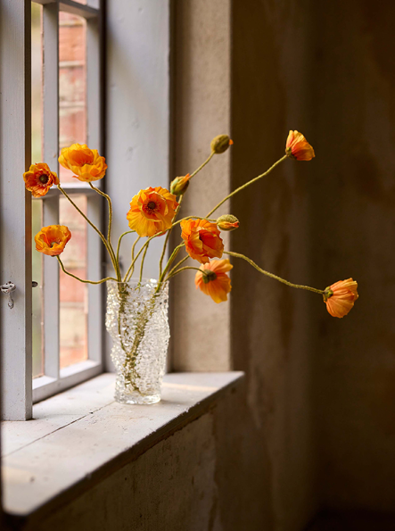 Vallmo Orange 75cm – Konstgjord Snittblomma - 2
