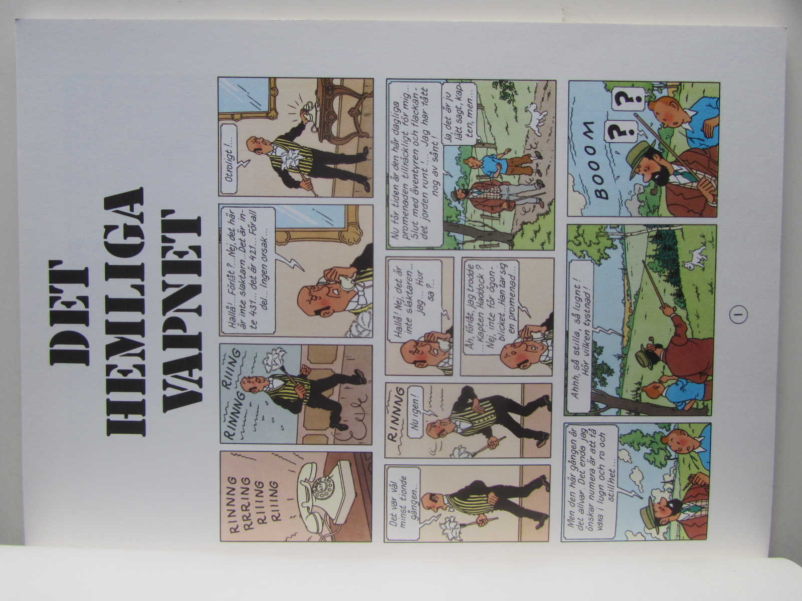 Tintin 10 Det hemliga vapnet 20:e uppl - 3