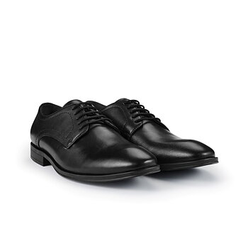 Black exclusive leather shoe