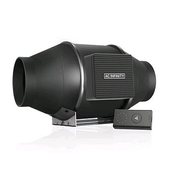 AC Infinity Cloudline Pro S4 100 mm – Inline kanalfläkt för odling (348 m³/h)