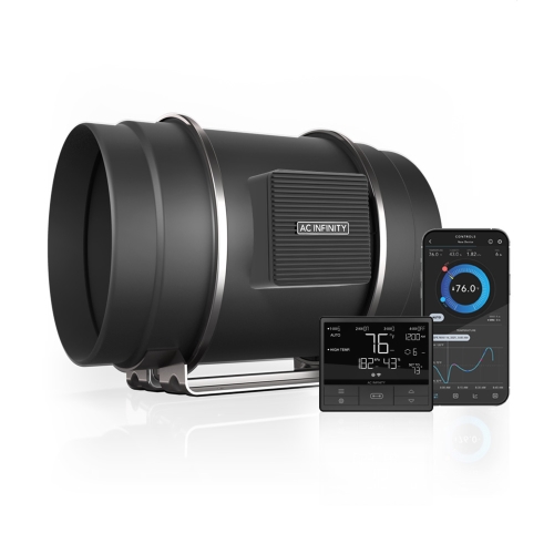 AC Infinity Cloudline Pro T8 200 mm – Kraftfull inline kanalfläkt för odling (1372 m³/h)