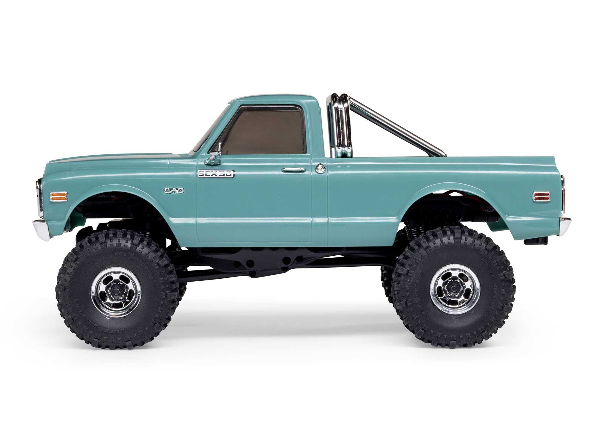 Axial 1/30 SCX30 Chevrolet K10 4X4 RTR Brushed Rock Crawler (Battery & Charger Included), Green - 4