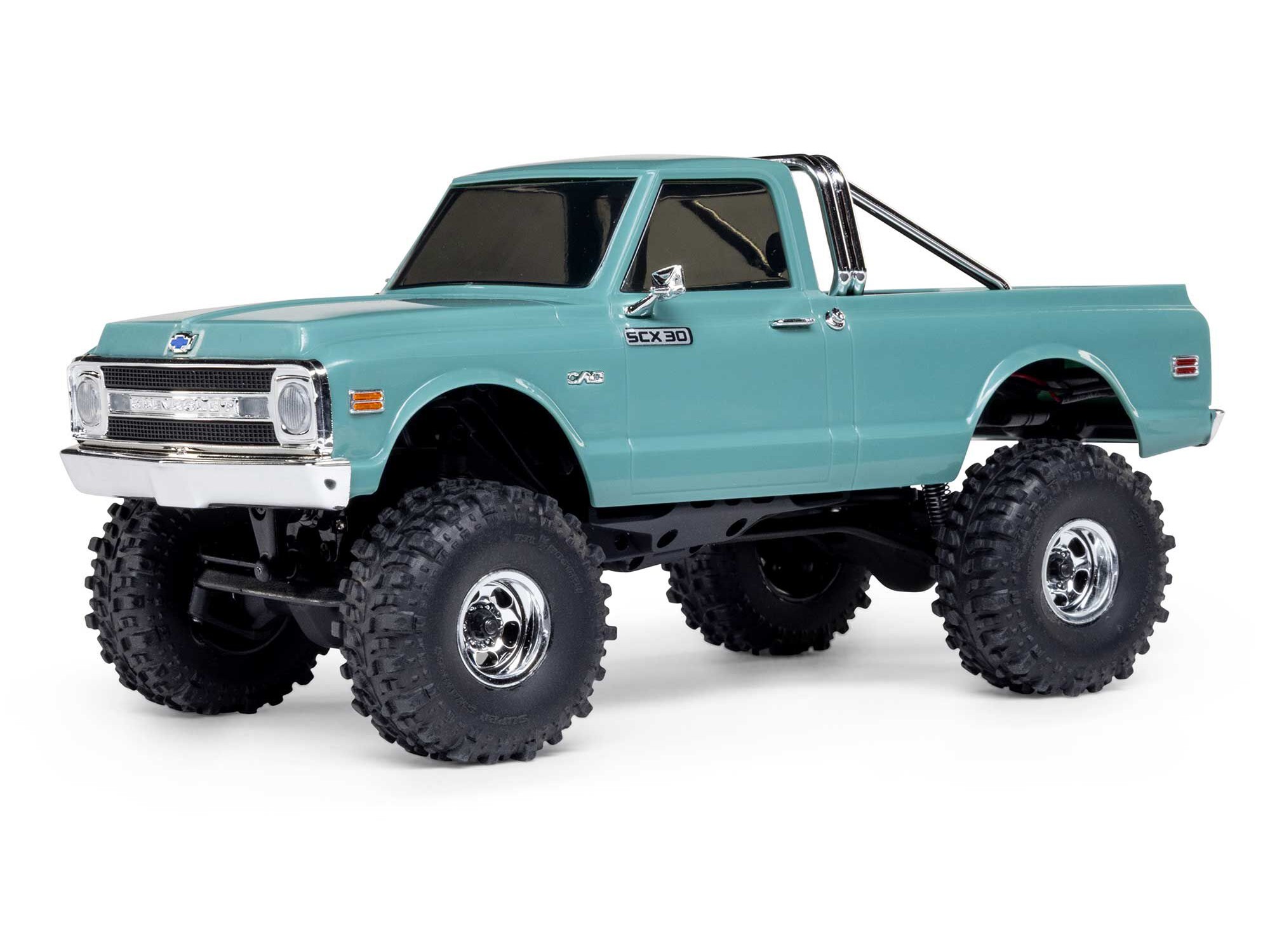 Axial 1/30 SCX30 Chevrolet K10 4X4 RTR Brushed Rock Crawler (Battery & Charger Included), Green
