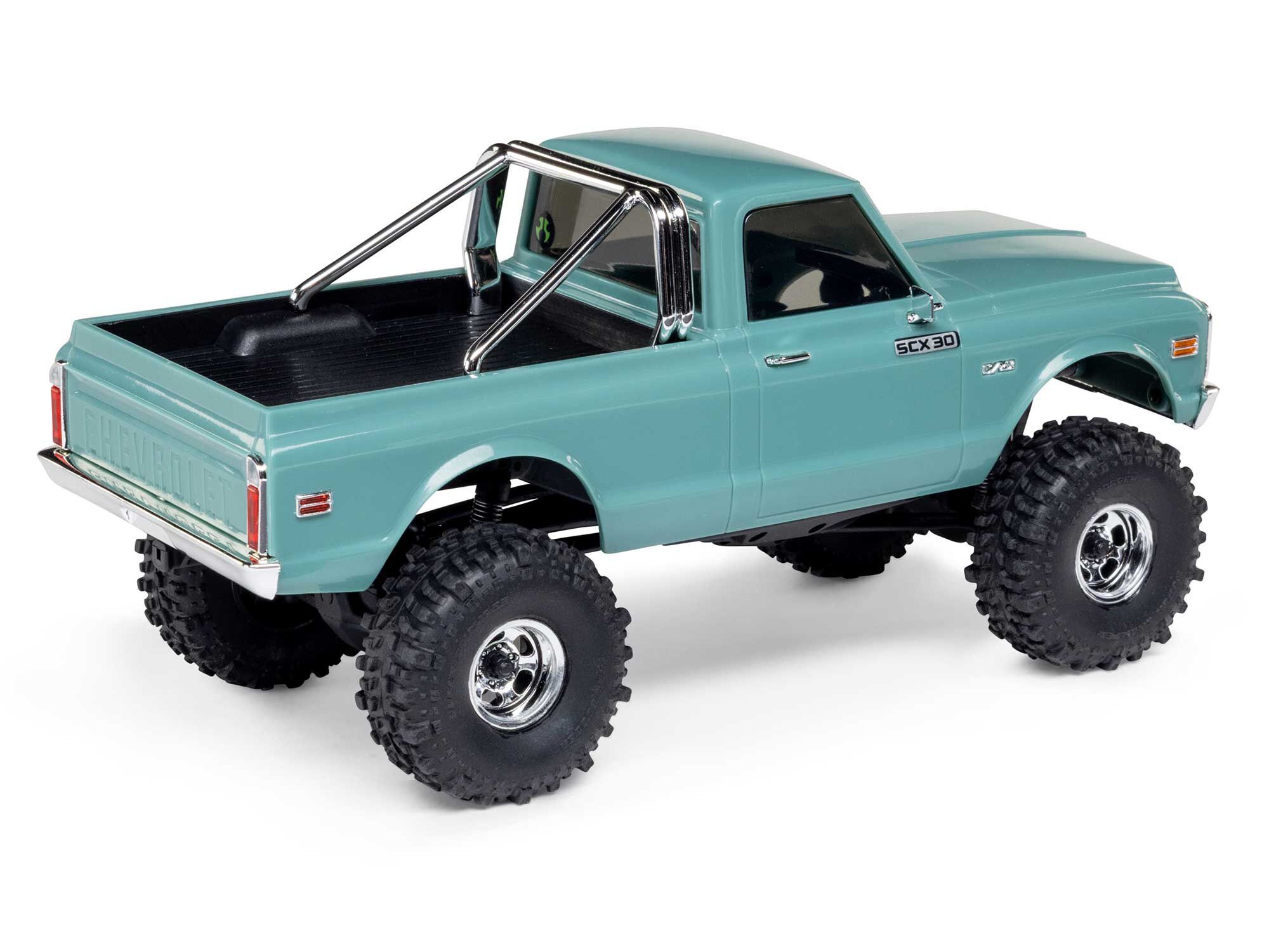 Axial 1/30 SCX30 Chevrolet K10 4X4 RTR Brushed Rock Crawler (Battery & Charger Included), Green - 2