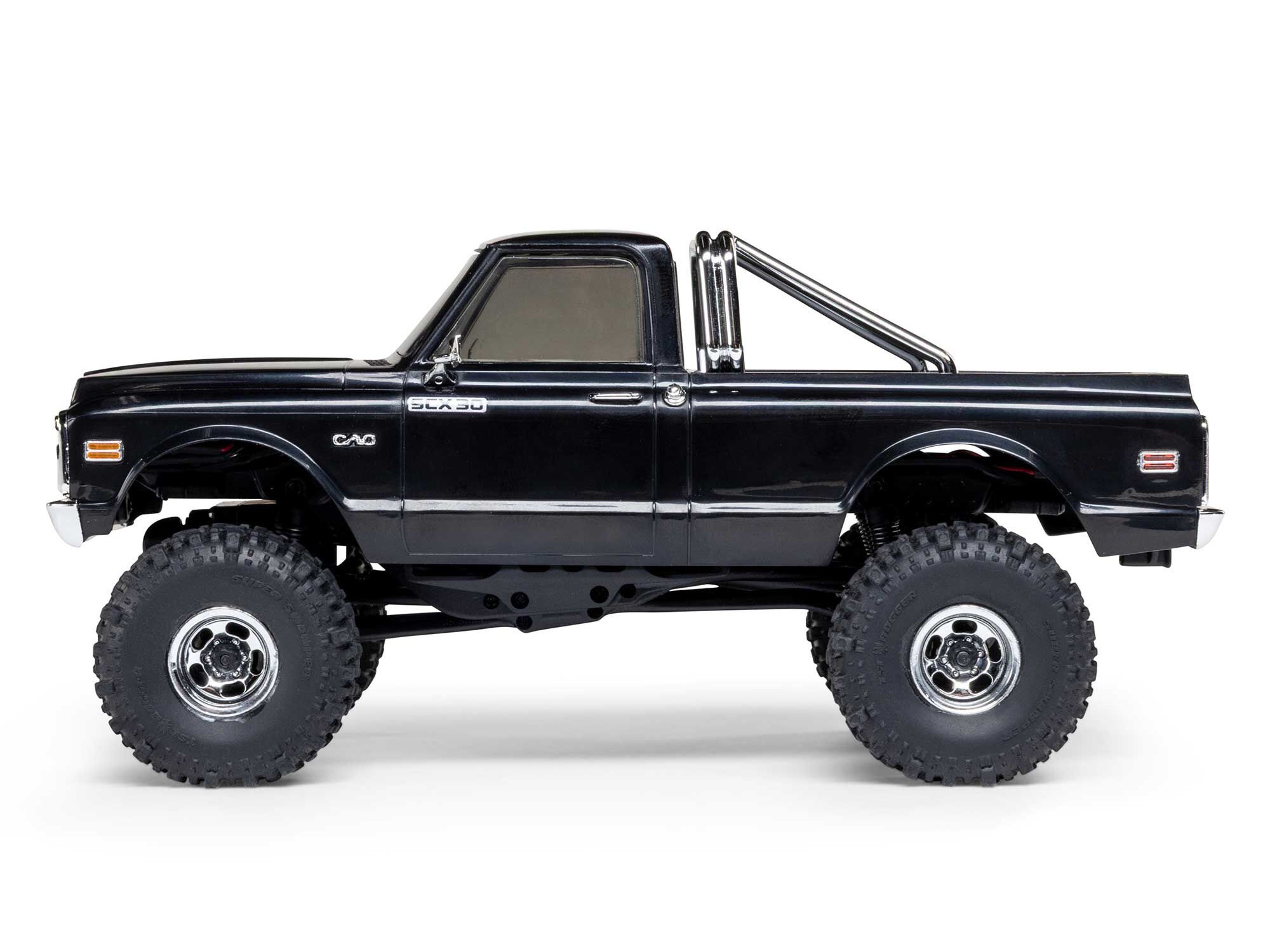 Axial 1/30 SCX30 Chevrolet K10 4X4 RTR Brushed Rock Crawler (Battery & Charger Included), Black - 4