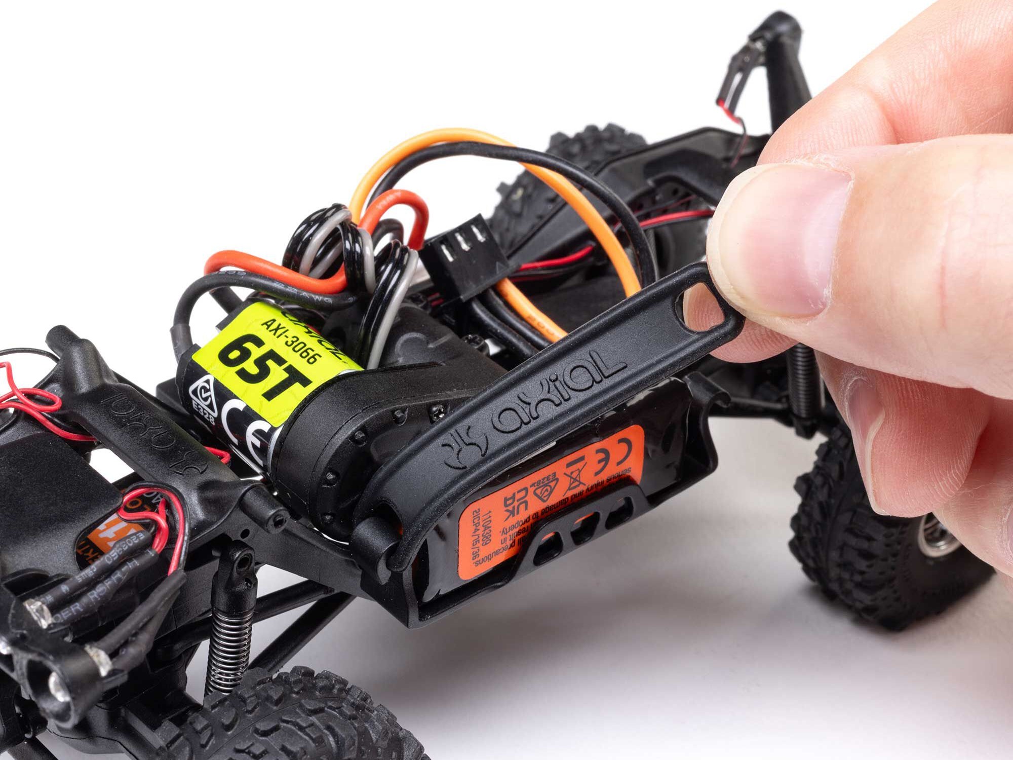 Axial 1/30 SCX30 Chevrolet K10 4X4 RTR Brushed Rock Crawler (Battery & Charger Included), Black - 9