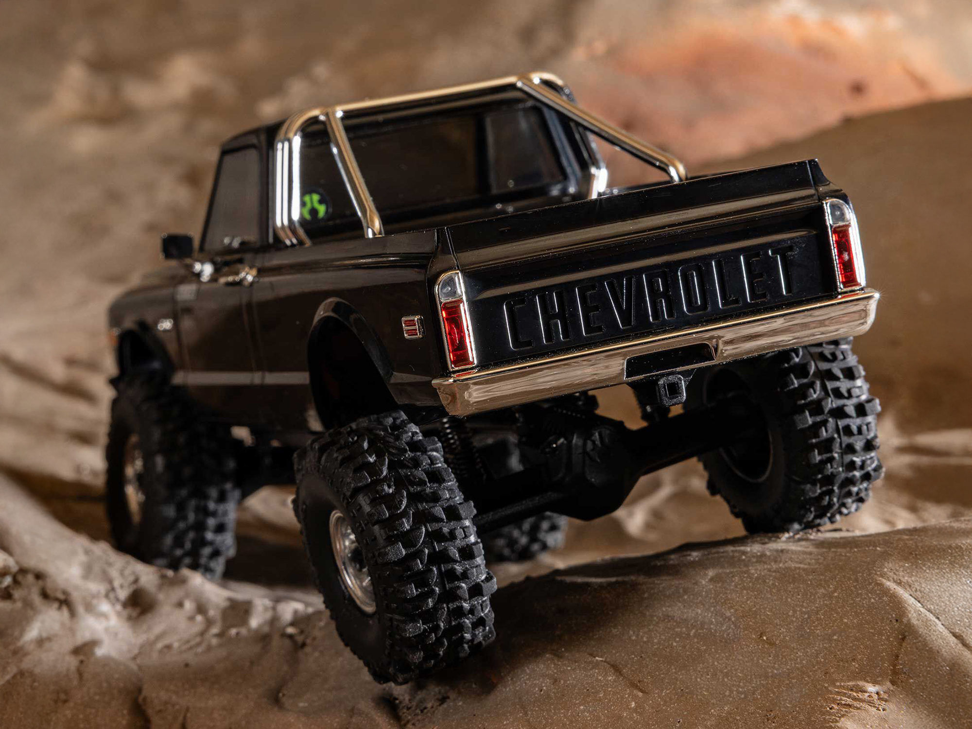 Axial 1/30 SCX30 Chevrolet K10 4X4 RTR Brushed Rock Crawler (Battery & Charger Included), Black - 20