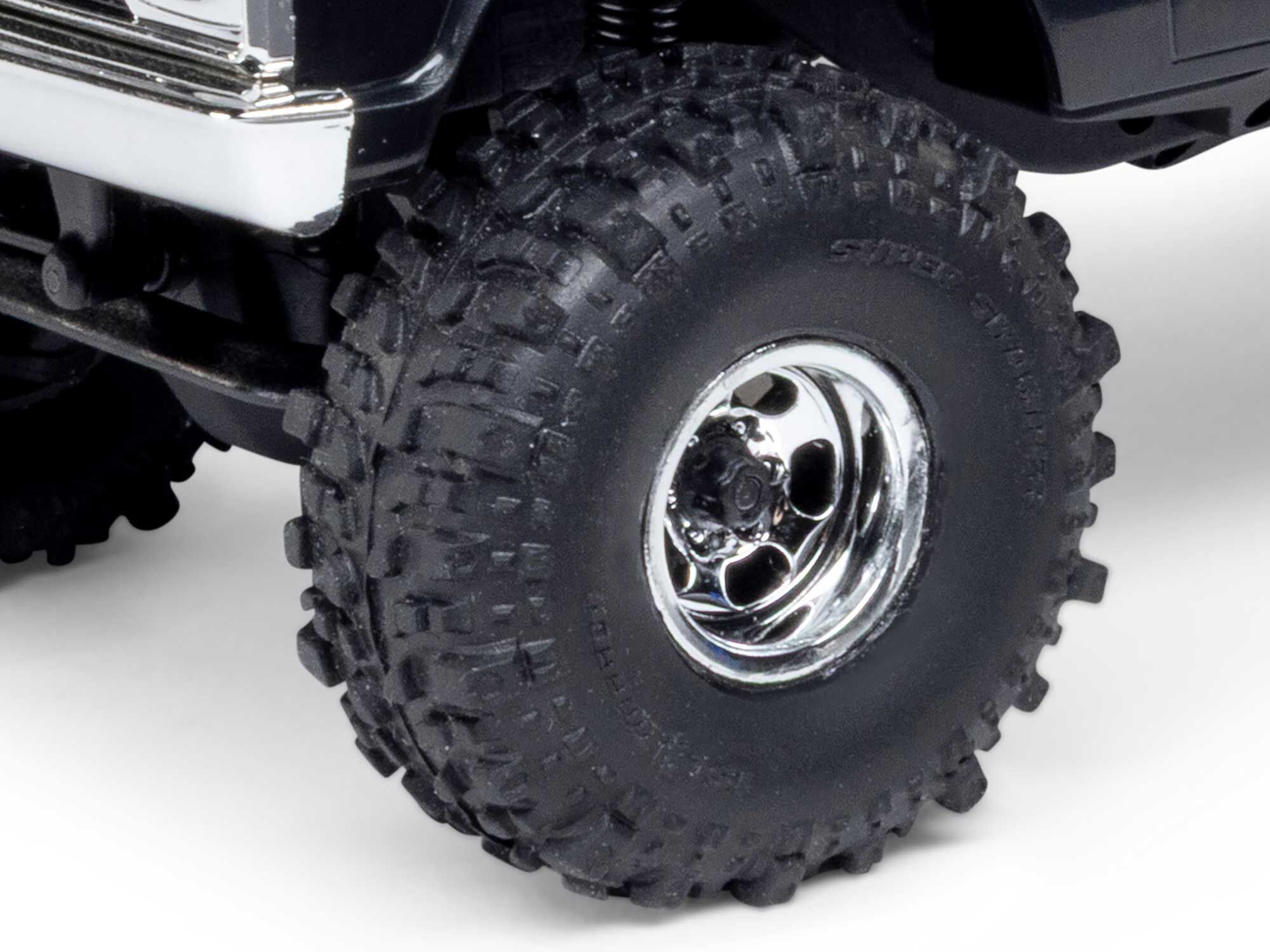 Axial 1/30 SCX30 Chevrolet K10 4X4 RTR Brushed Rock Crawler (Battery & Charger Included), Black - 12