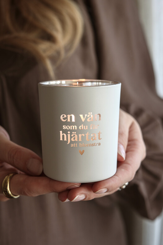 Ljuslykta En vän som du.. - Majas lyktor/ Barncancerfonden - 3