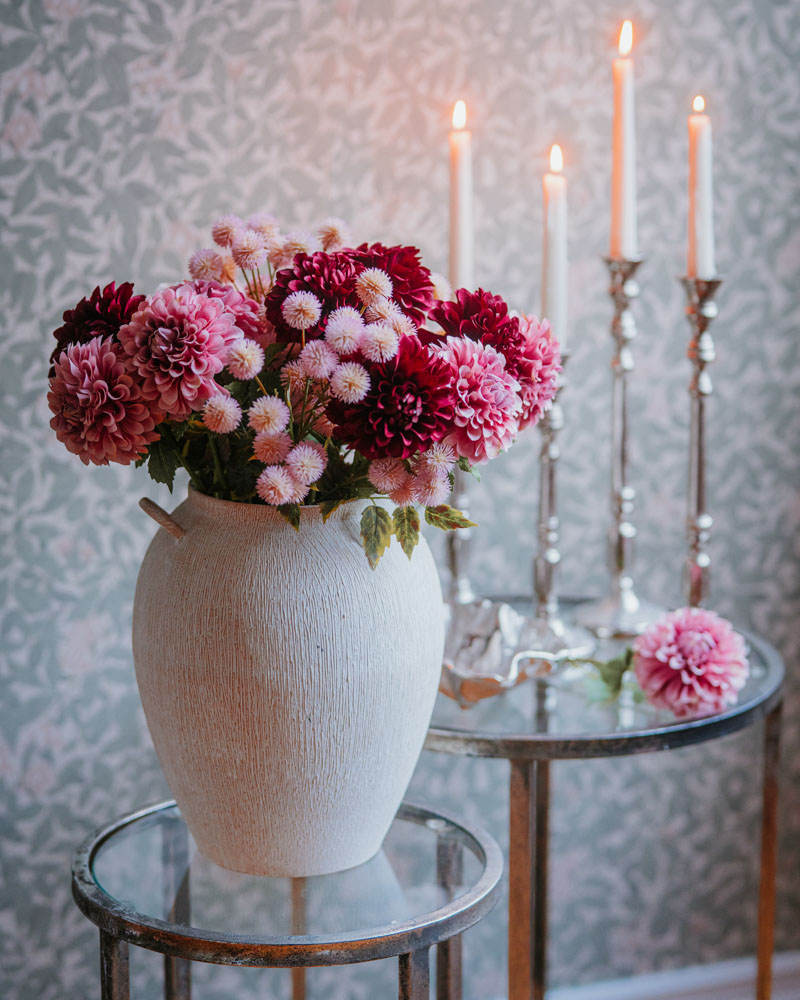 Konstväxt Dahlia Dusty Pink - 50 cm - 4
