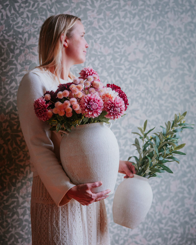 Artificial plant Dahlia Dusty Pink - 50 cm
