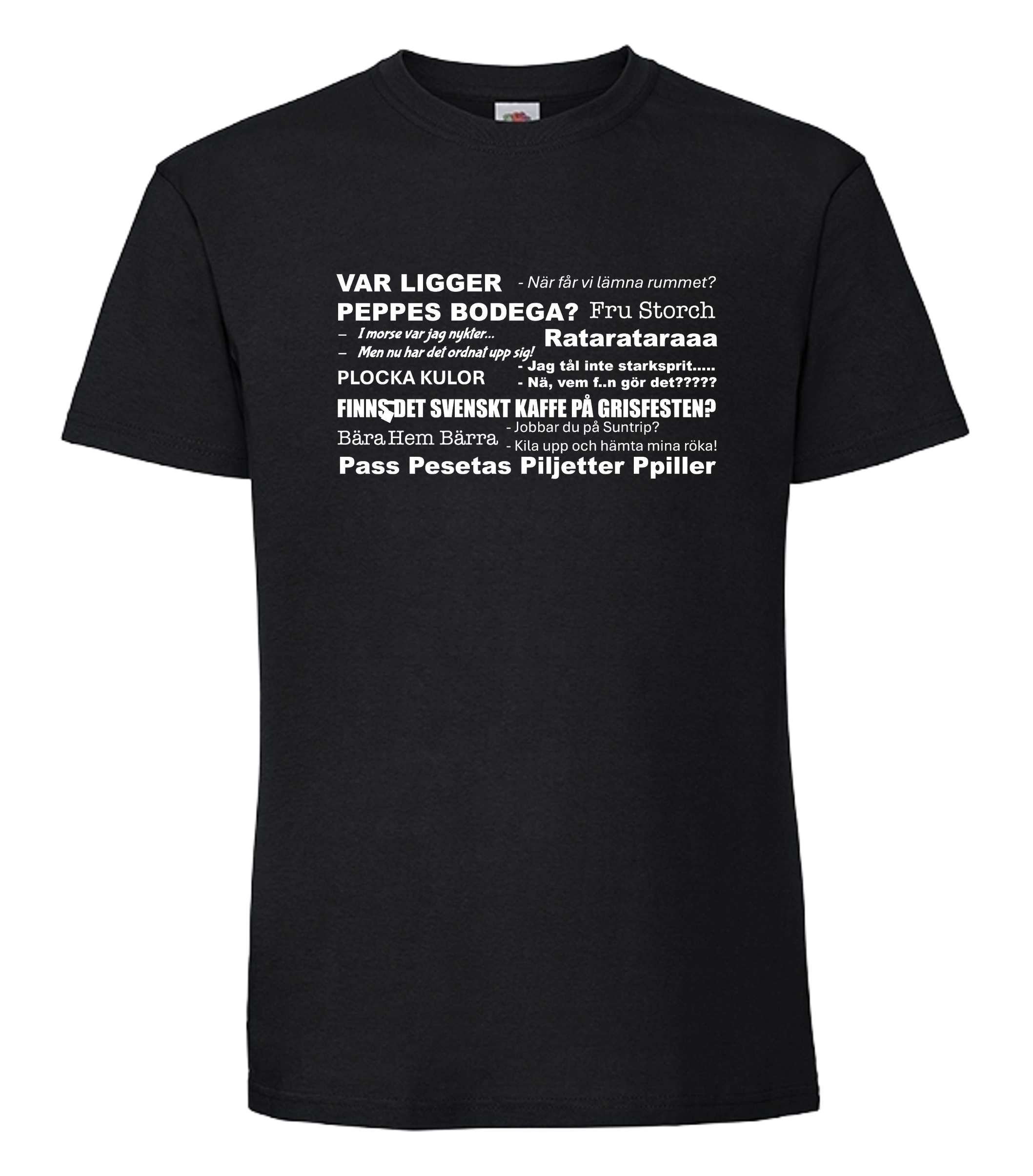 Sällskapsresan Uttryck Svart T-Shirt