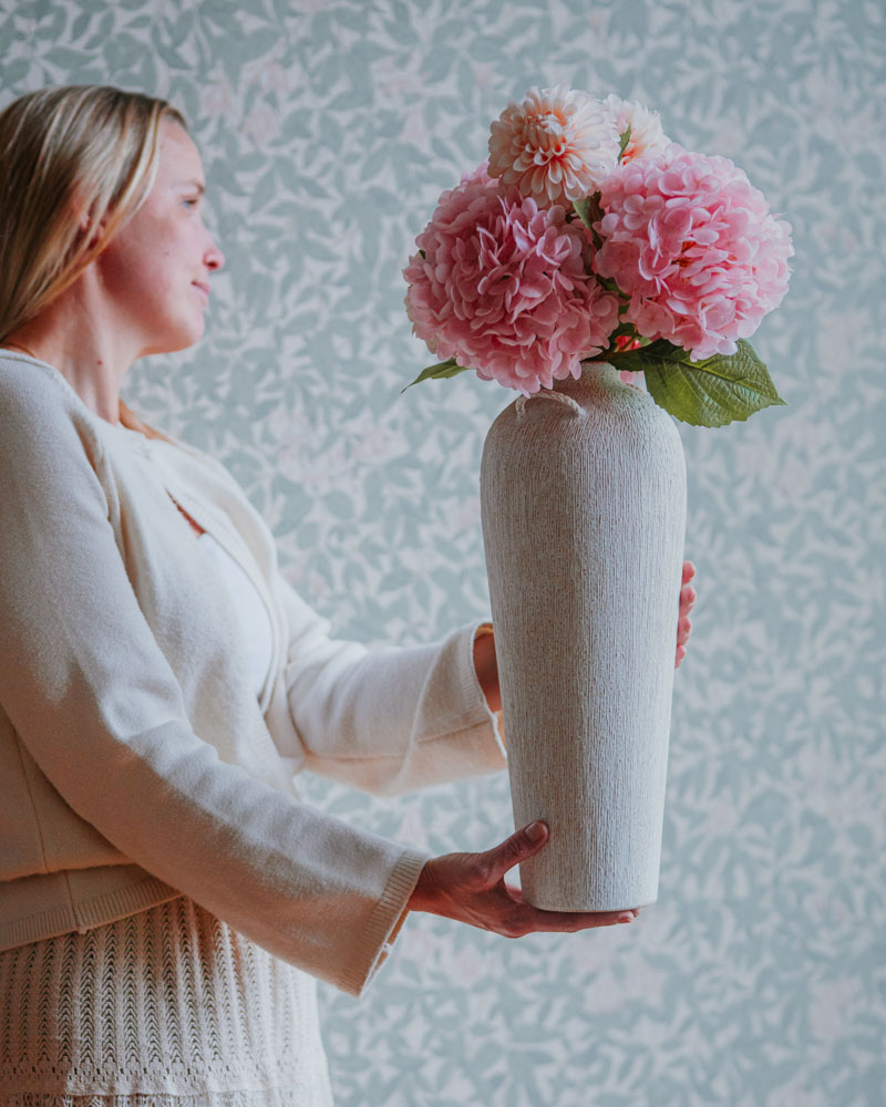 Konstväxt Dahlia Vinröd - 50 cm - 5