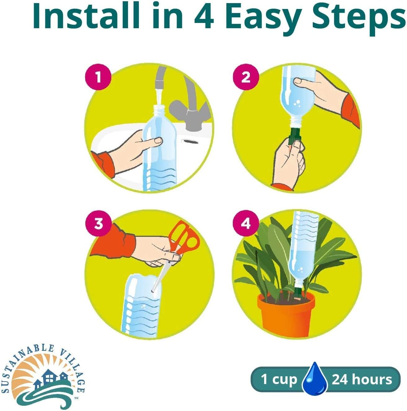 Blumat Easy, flaskadapter 3 stycken - 3