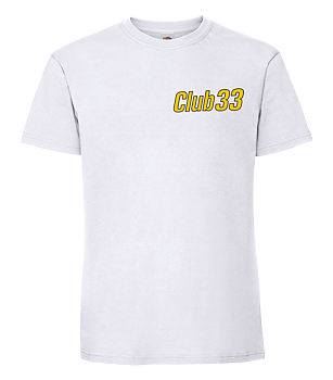 Club 33 Retro Vit T-Shirt
