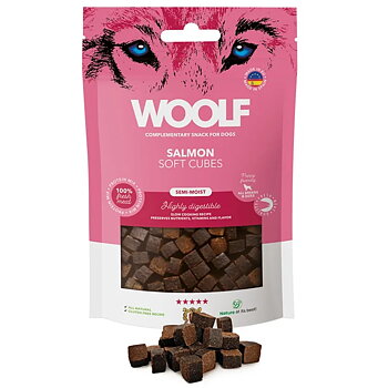 Woolf Soft Cubes Salmon 100g