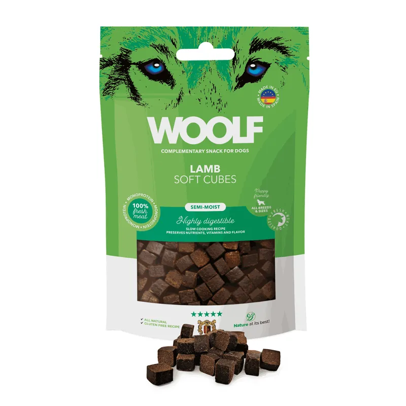 Woolf Soft Cubes Lamb 100g