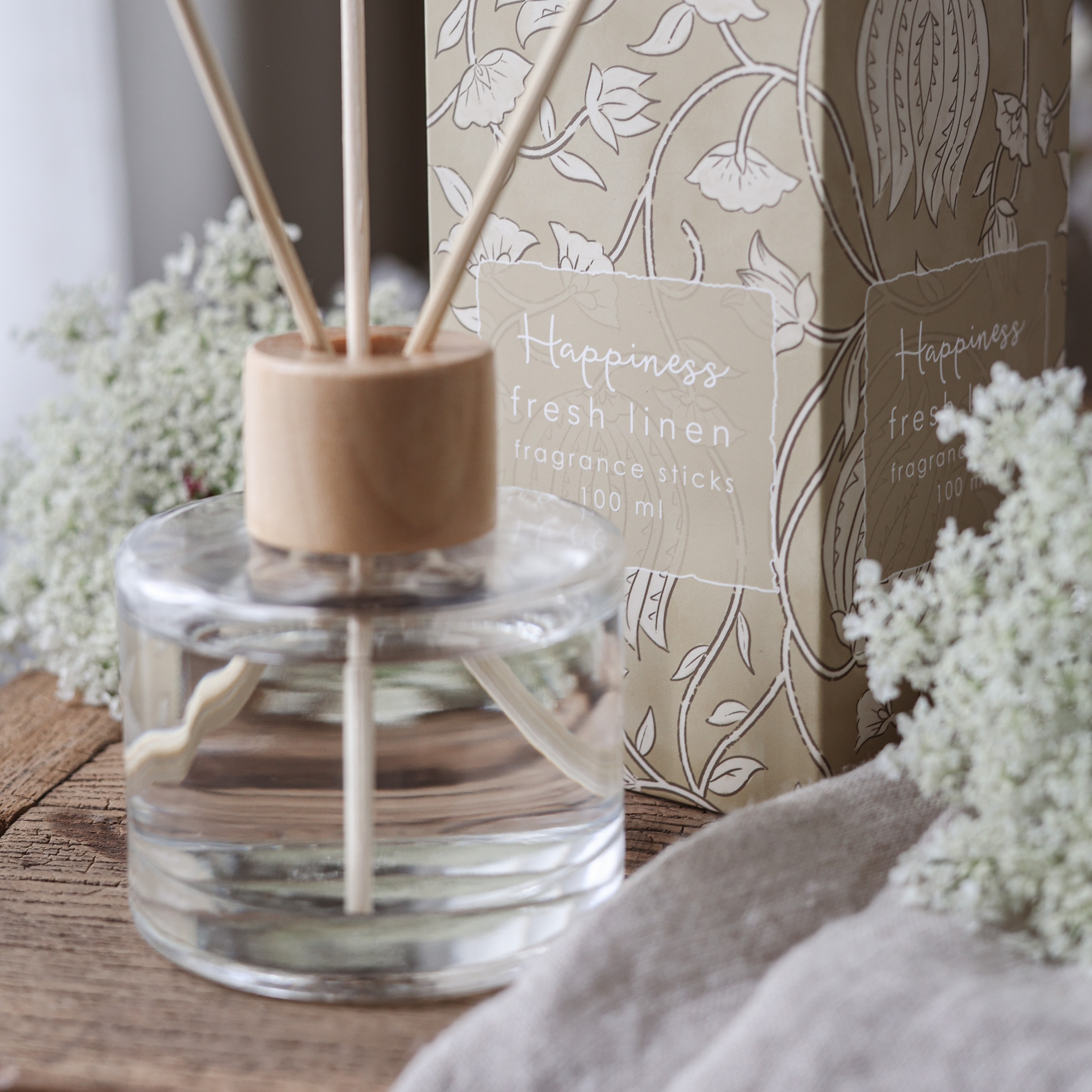 Doftpinnar Happiness Majas Cottage - Fresh Linen 
