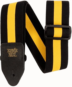 Ernie Ball 5328 Racer Yellow Stretch - Shoulder strap in stretch material