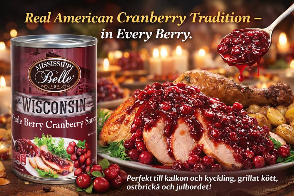 Mississippi Belle Wisconsin Whole Berry Cranberry Sauce 397g - 2
