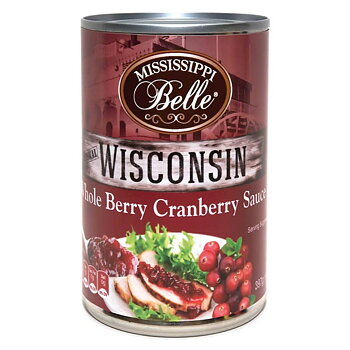 Mississippi Belle Wisconsin Whole Berry Cranberry Sauce 397g