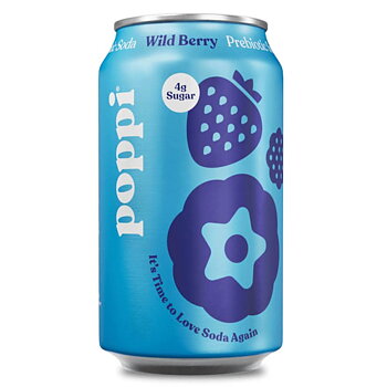 Poppi Wild Berry Prebiotic Soda 355ml