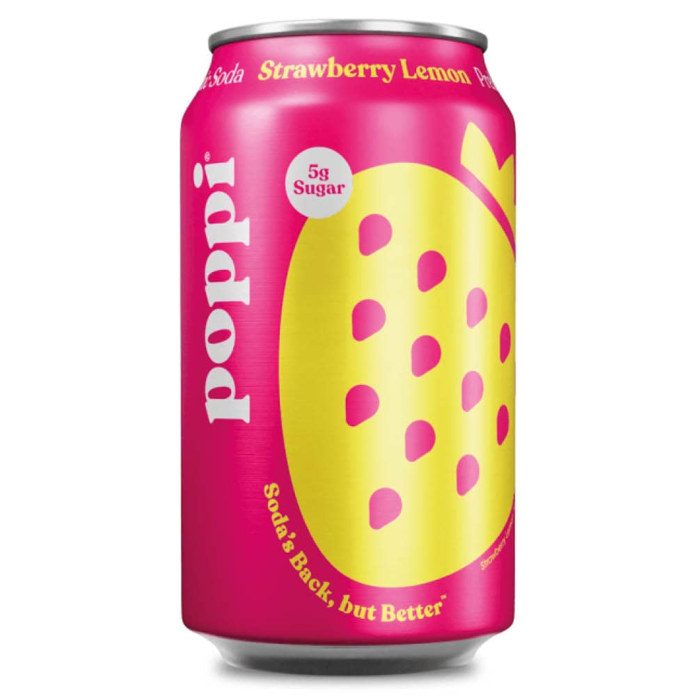 Poppi Strawberry Lemon Prebiotic Soda 355ml