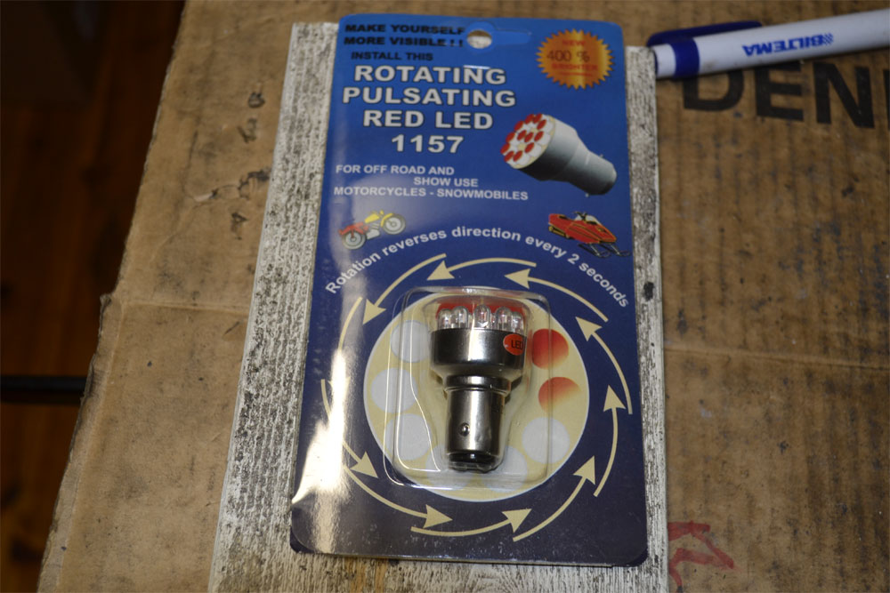 Lampa baklampa roterande "ETT EXEMPLAR"