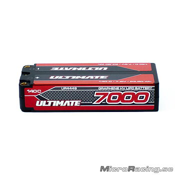 ULTIMATE  - Batteri LiPo, Graphene HV, Mid-Shorty ,2S 140C, 7.6V/7000mAh