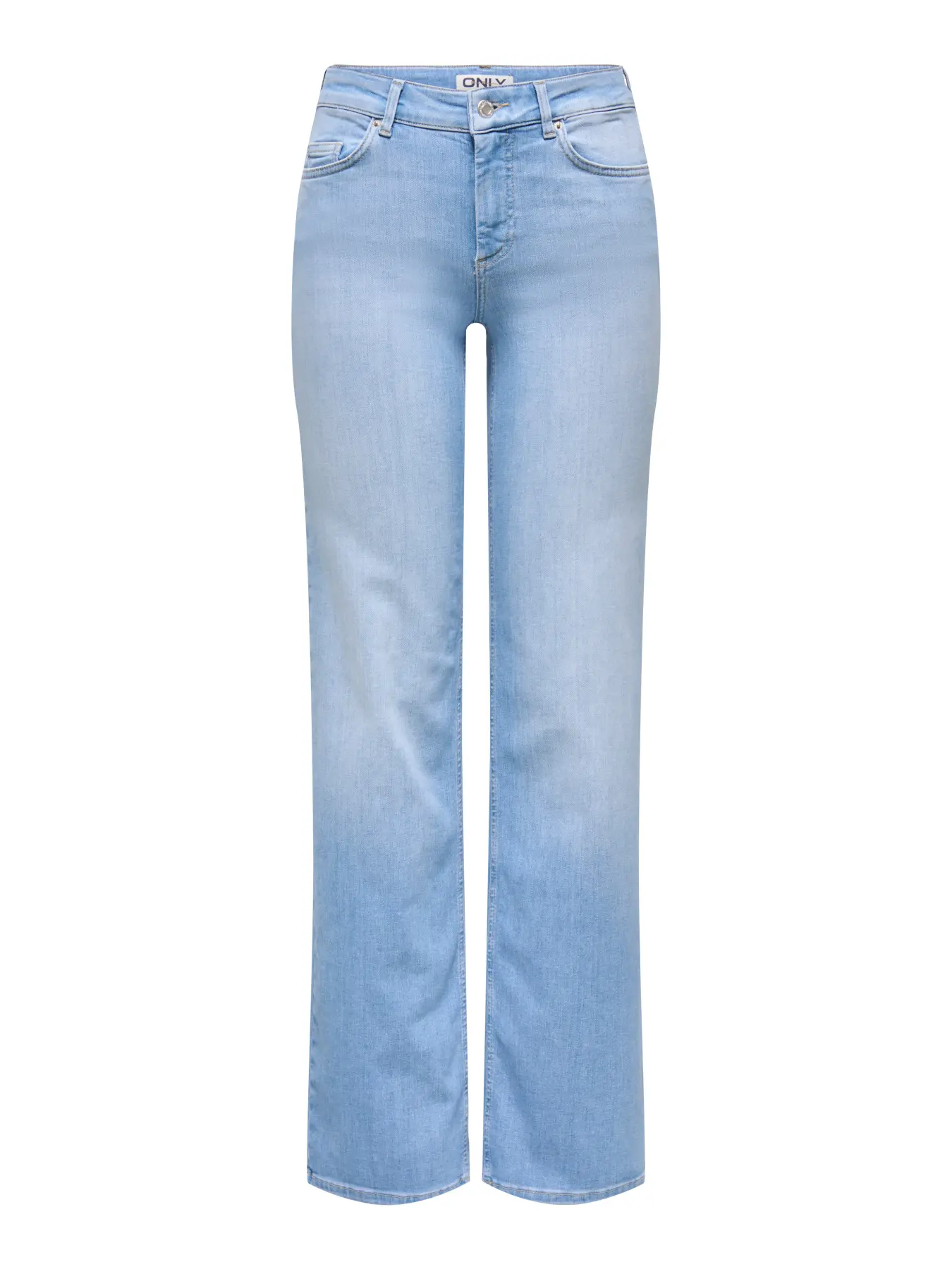 Only - Blush Raka Jeans Ljus Denim - 4