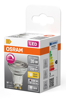 LED-lampa, PAR16, dimbar, Led Superstar, box, Osram