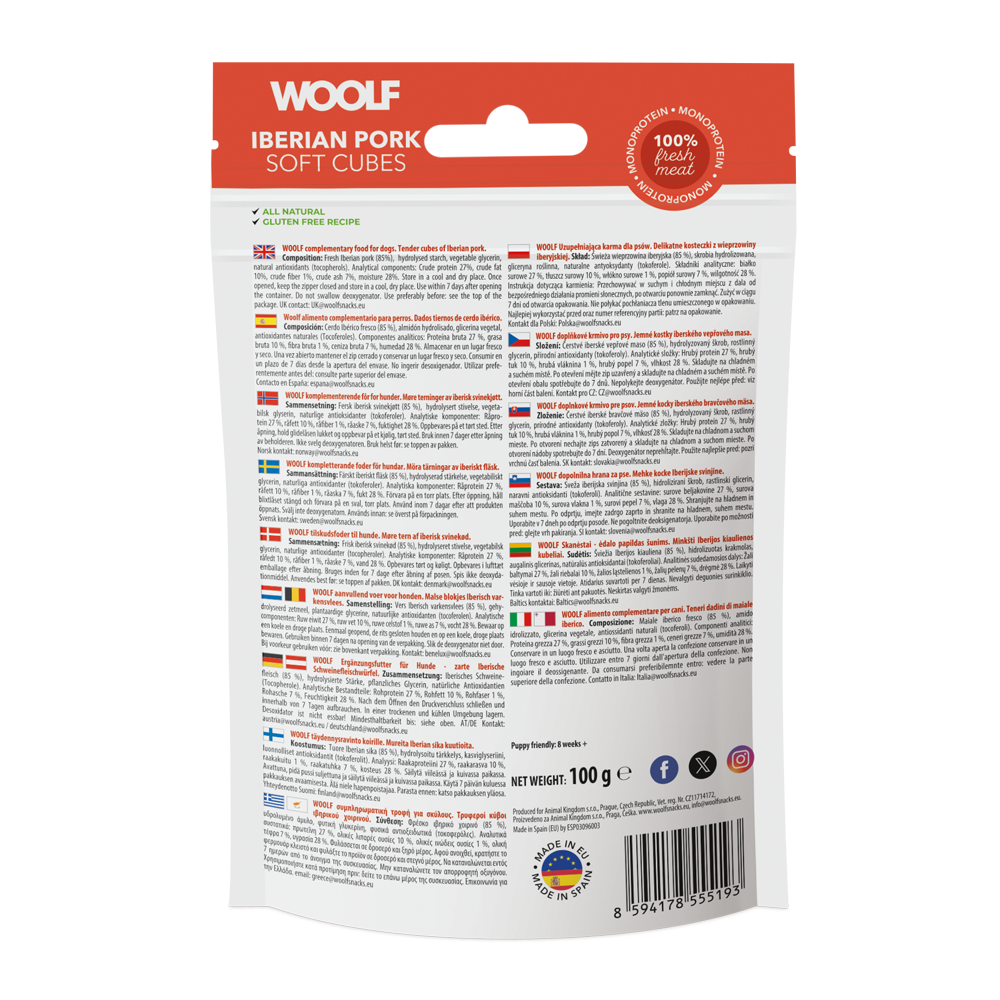 Woolf Iberian pork soft cubes - 2
