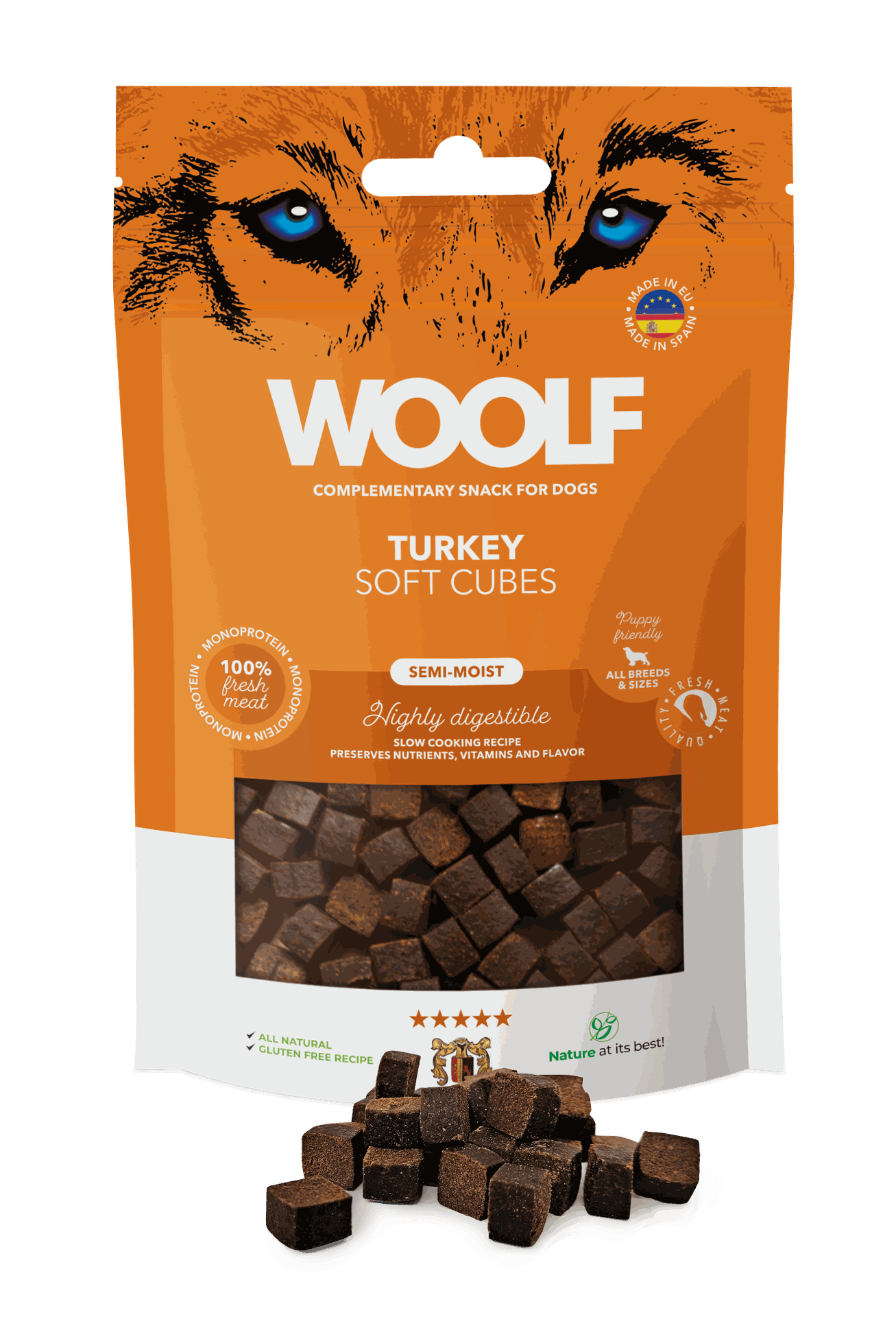 Woolf turkey soft cubes