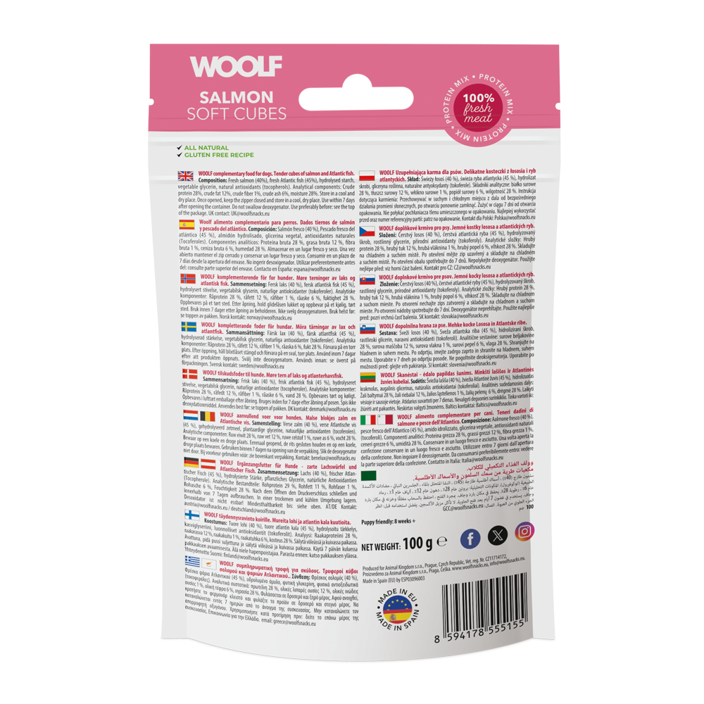 Woolf salmon soft cubes - 2