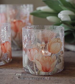 Maja Lykta 8x8 cm - Tulips