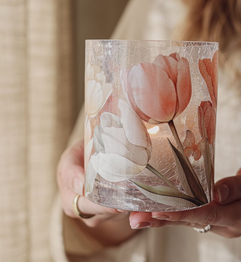 Maja Lykta 10x12 cm - Tulips
