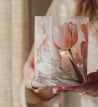 Maja Lykta 10x12 cm - Tulips
