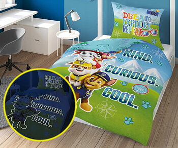 Paw Patrol Bäddset GLOW IN THE DARK