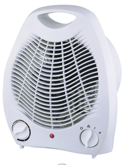 Värmefläkt, plast, 2 kW