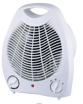 Värmefläkt, plast, 2 kW