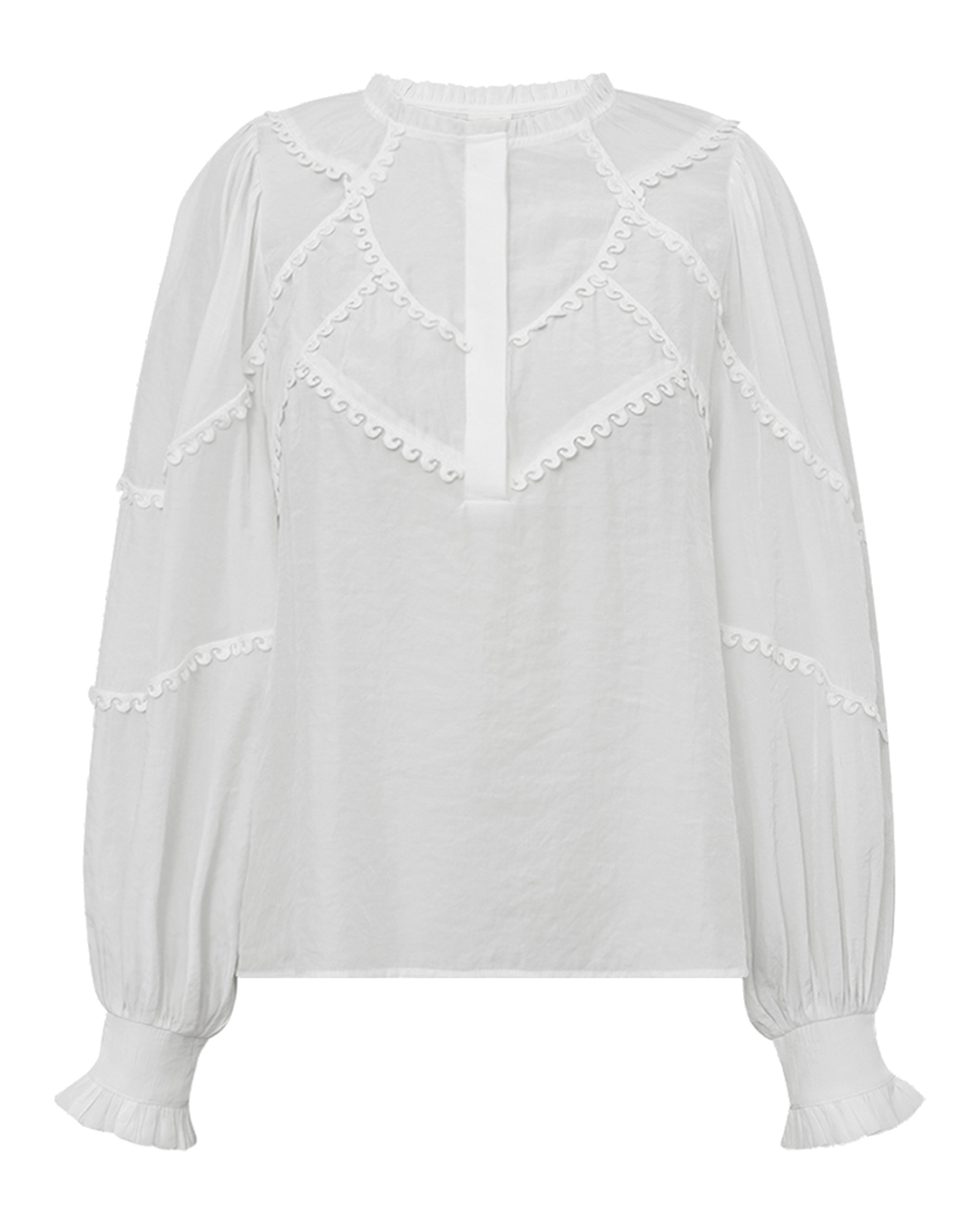 Blus Pascale mönstrad i offwhite - 2